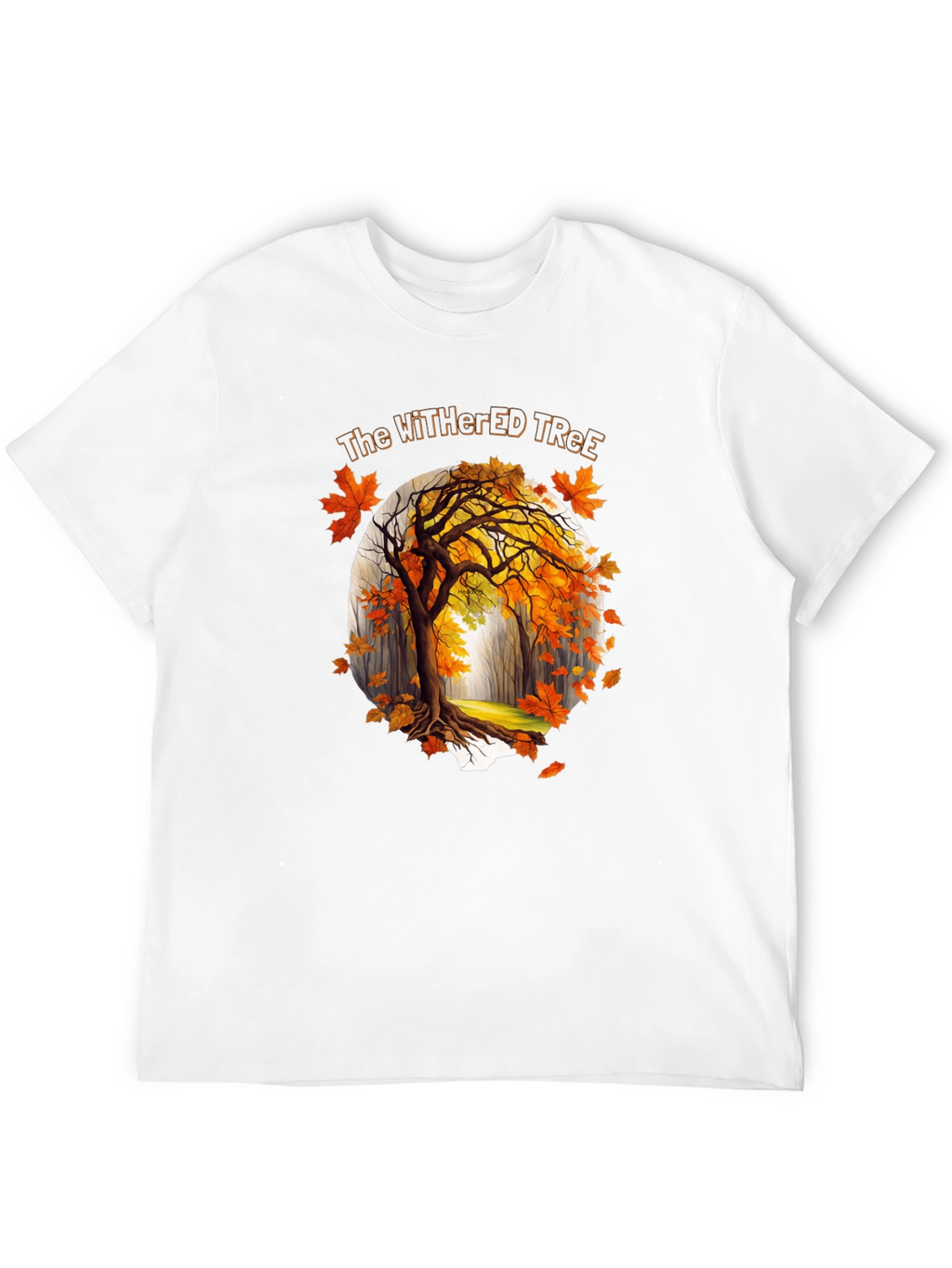 The Withered Tree Mens Black Graphic Tee
