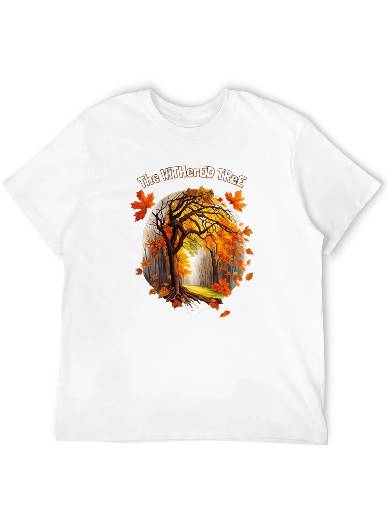 The Withered Tree Mens Black Graphic Tee