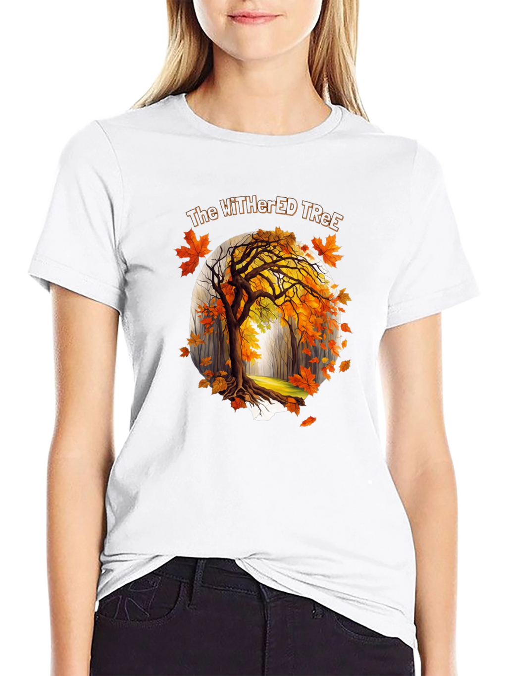 The Withered Tree Mens Black Graphic Tee