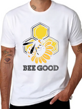 Bee Good Graphic Tee - Black Cotton T-Shirt