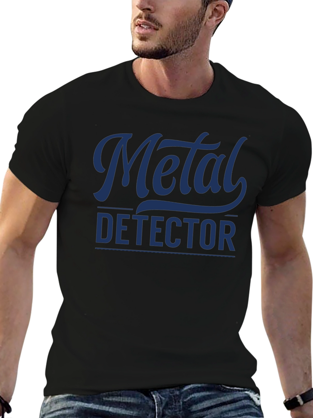 Metal Detector Black T-Shirt