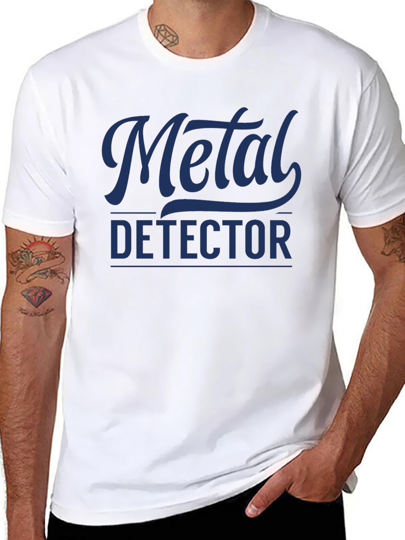 Metal Detector Black T-Shirt
