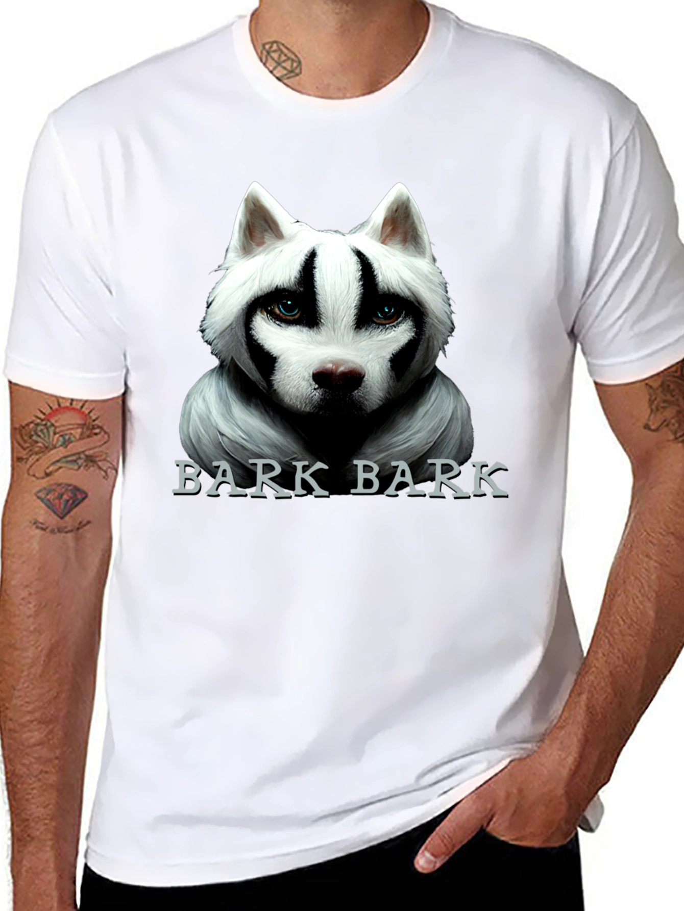 Bark Bark Dog Graphic Tee - Mens Black T-Shirt