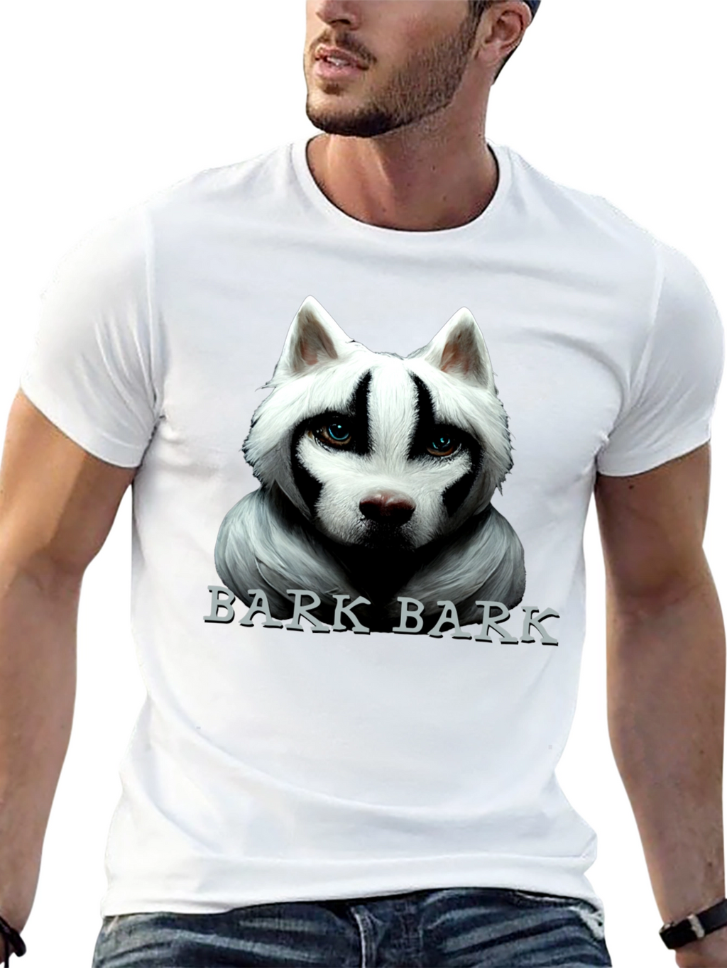 Bark Bark Dog Graphic Tee - Mens Black T-Shirt