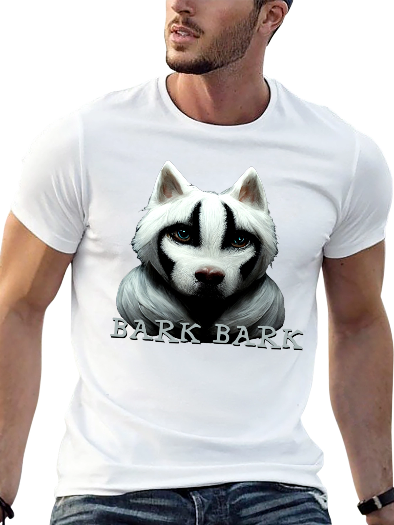 Bark Bark Dog Graphic Tee - Mens Black T-Shirt