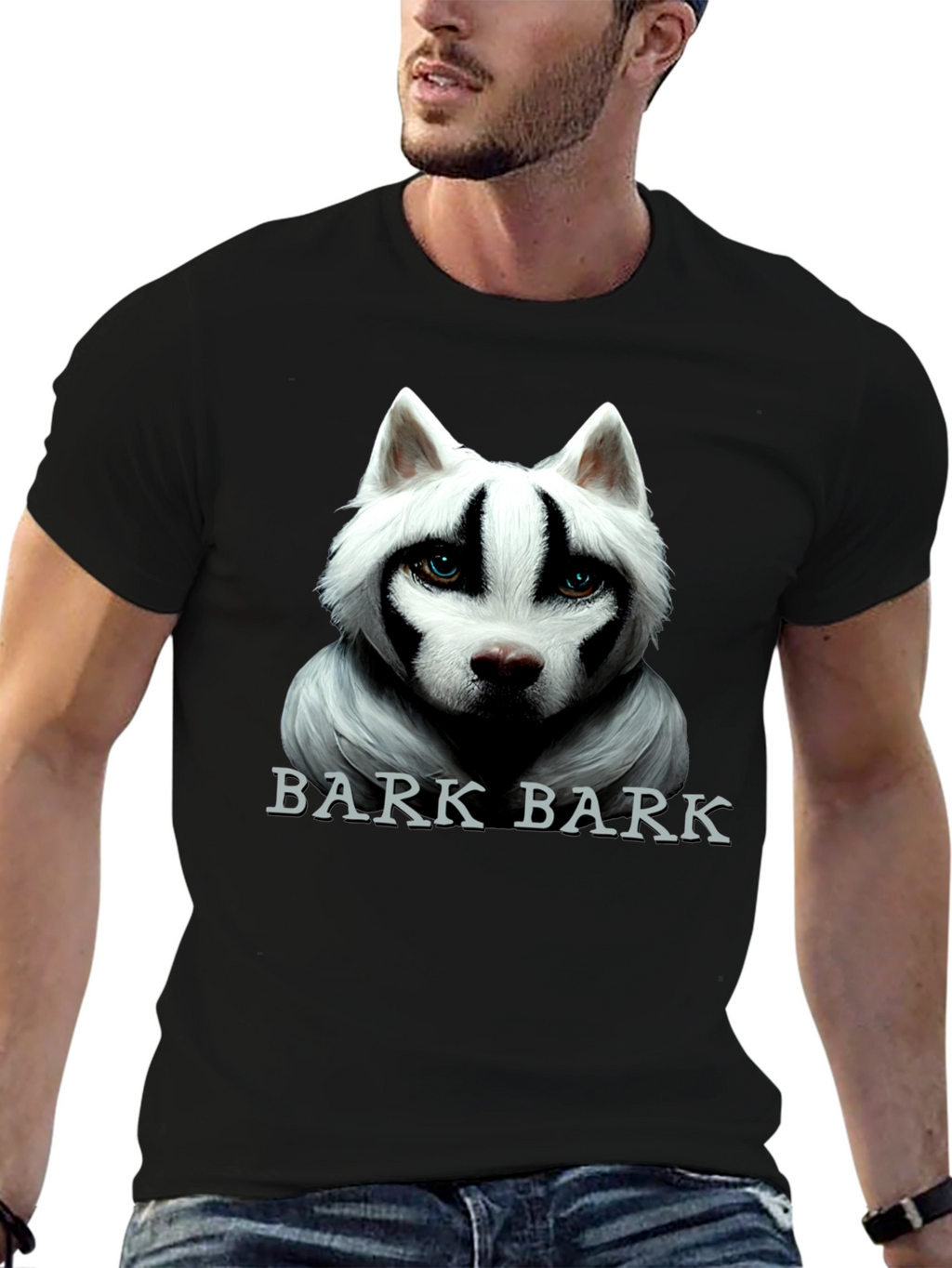 Bark Bark Dog Graphic Tee - Mens Black T-Shirt