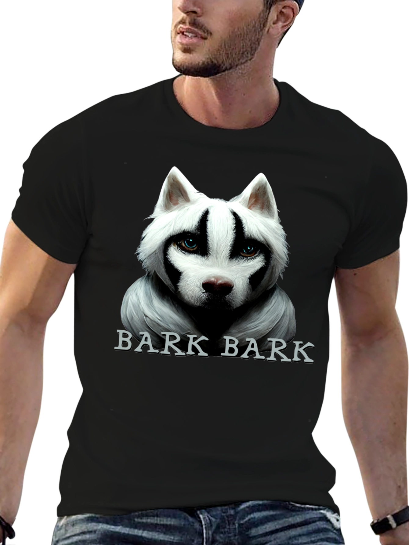 Bark Bark Dog Graphic Tee - Mens Black T-Shirt