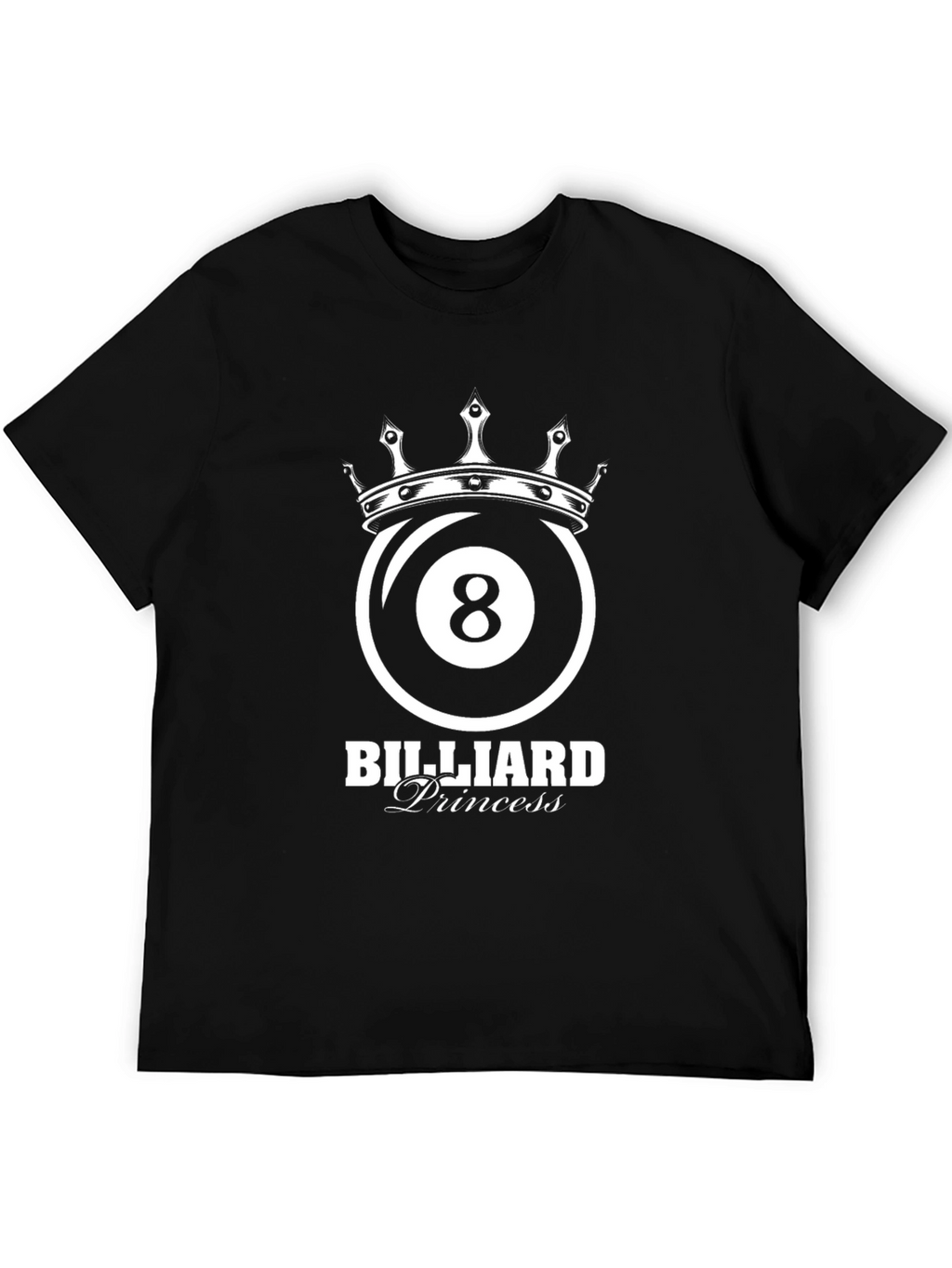 Billiard Princess T-Shirt - 8 Ball Crown Tee