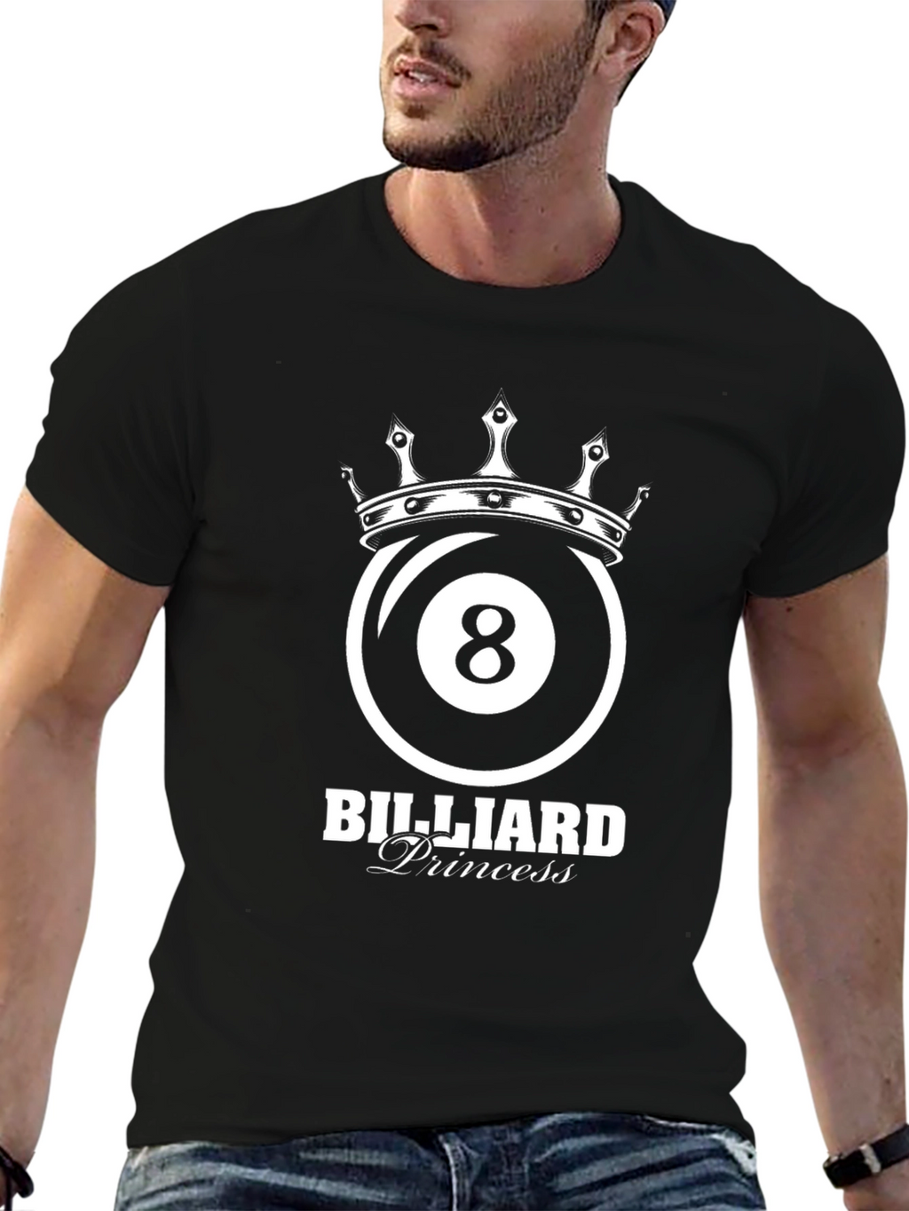 Billiard Princess T-Shirt - 8 Ball Crown Tee