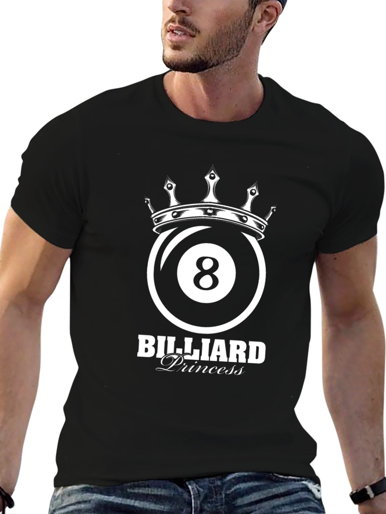 Billiard Princess T-Shirt - 8 Ball Crown Tee