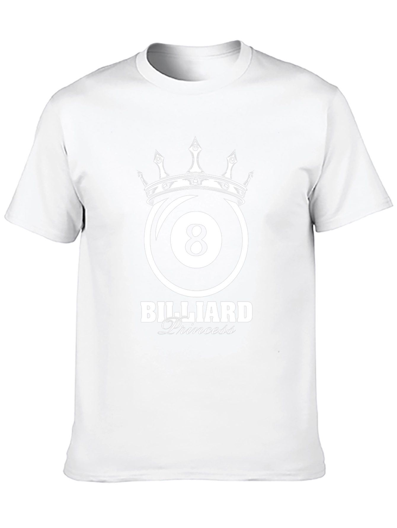 Billiard Princess T-Shirt - 8 Ball Crown Tee