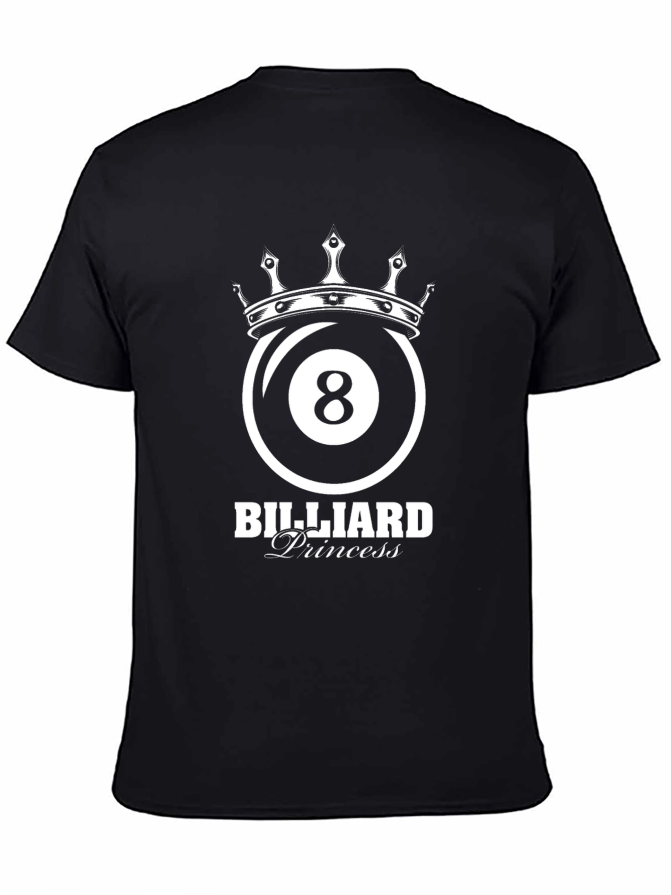 Billiard Princess T-Shirt - 8 Ball Crown Tee