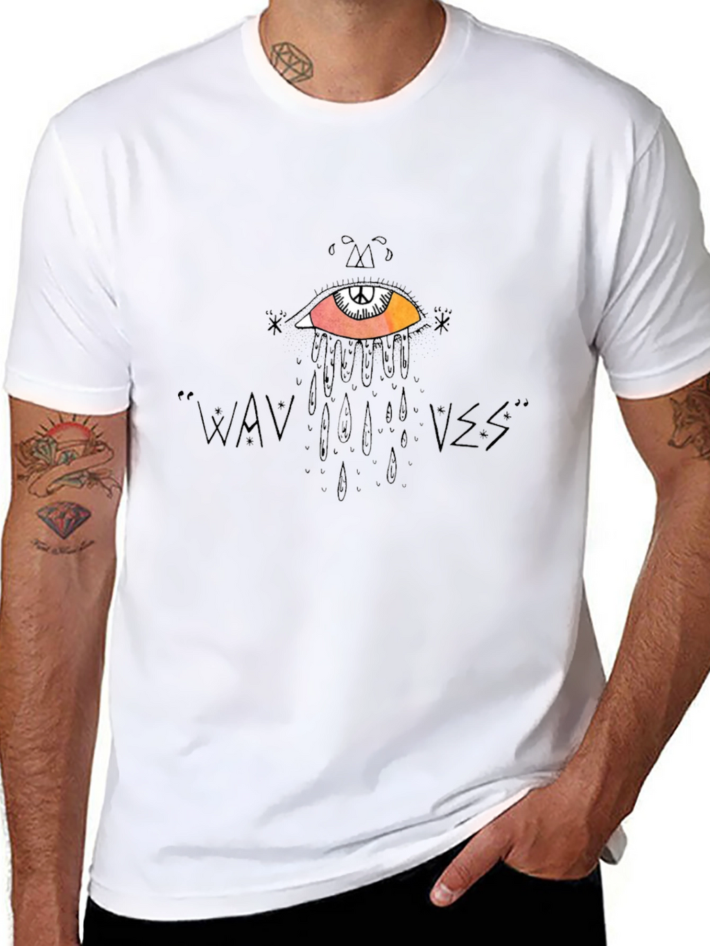 Wavves Graphic T-Shirt - Black Cotton Tee