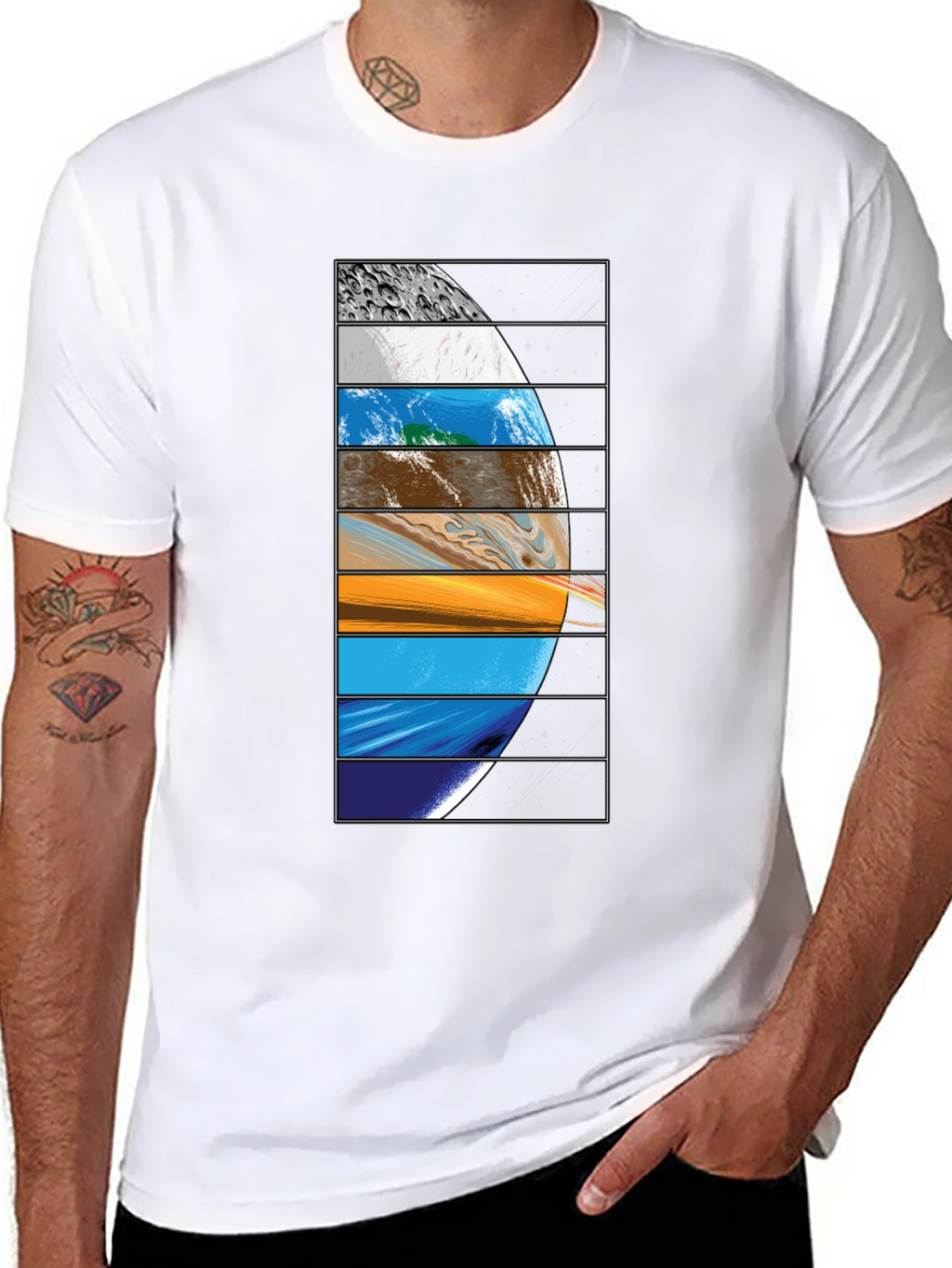 Planetary Layers Graphic Tee