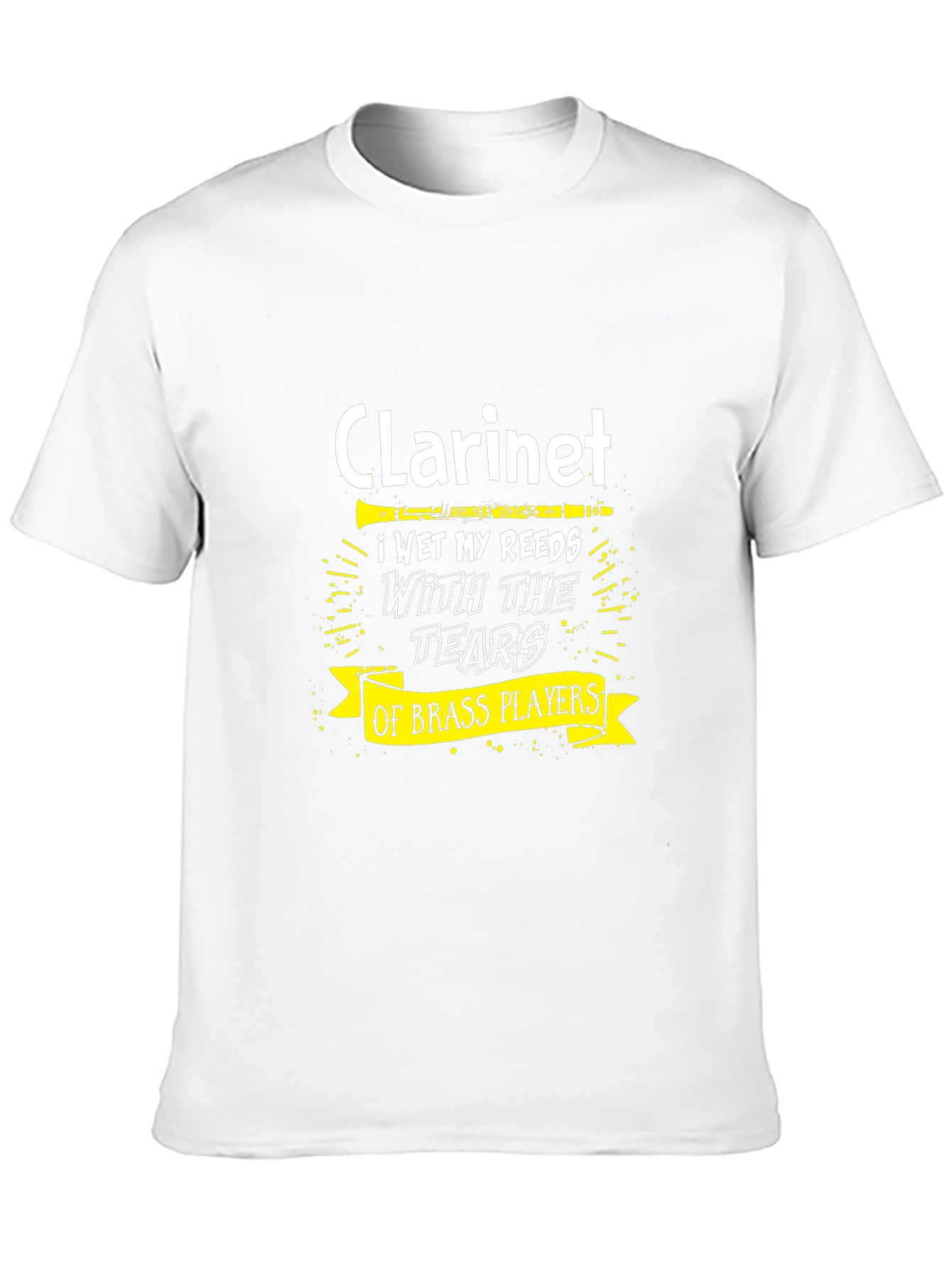 Clarinet Player T-Shirt - Brass Player Tears Funny Music Tee