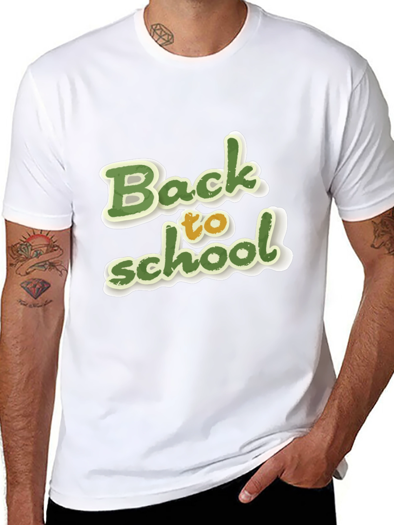 Back to School Graphic Black T-Shirt