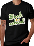 Back to School Graphic Black T-Shirt