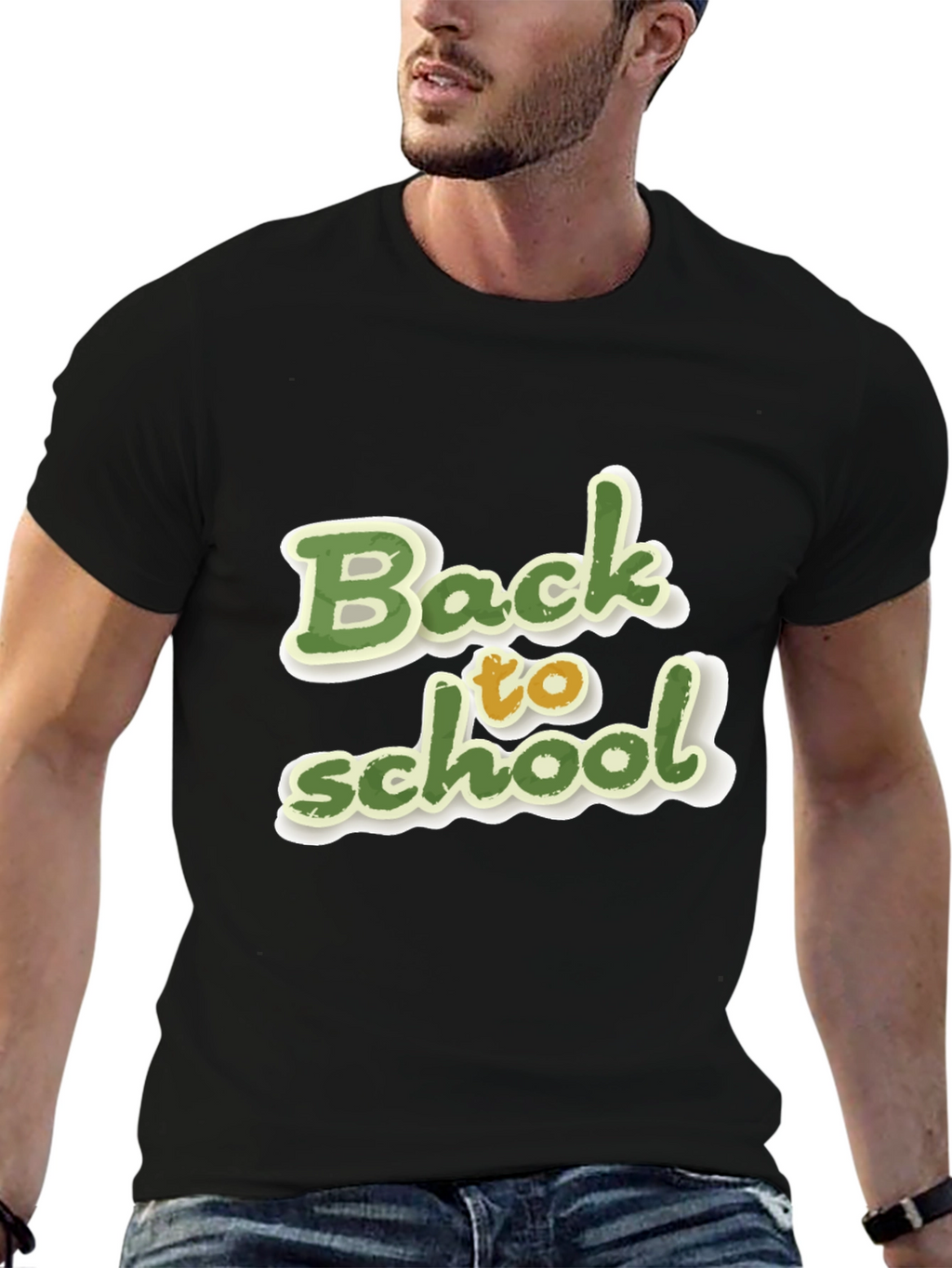 Back to School Graphic Black T-Shirt