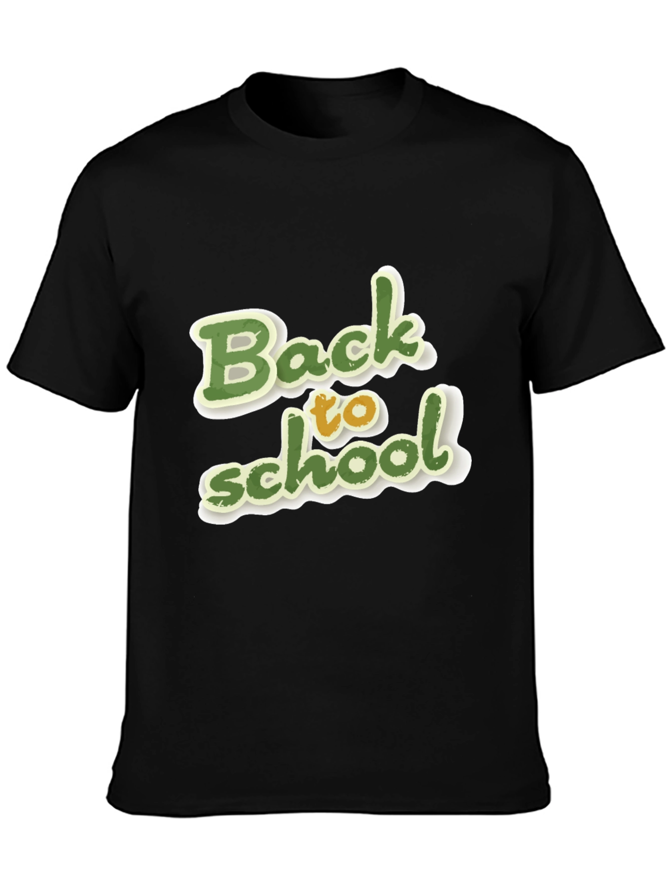 Back to School Graphic Black T-Shirt