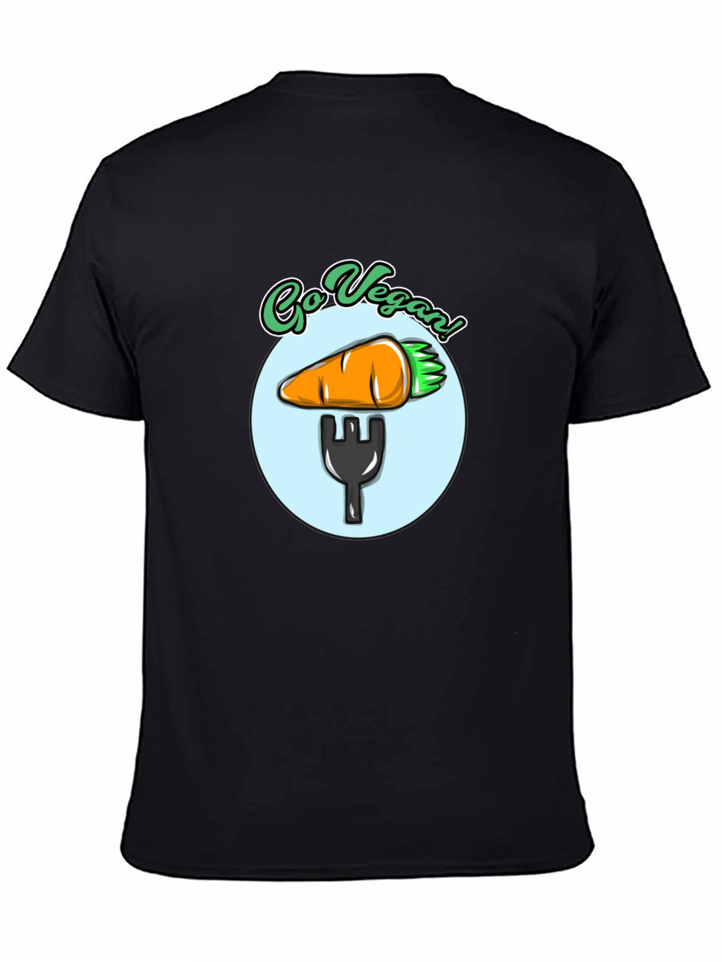 Go Vegan T-Shirt - Carrot Fork Graphic Tee