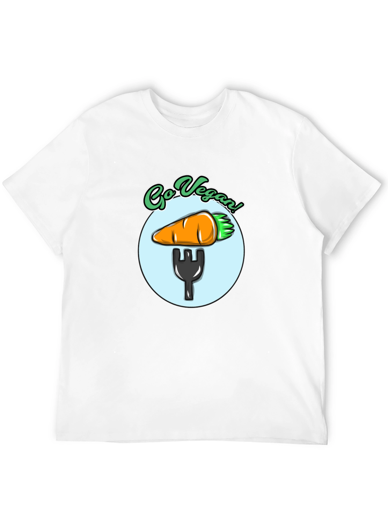 Go Vegan T-Shirt - Carrot Fork Graphic Tee