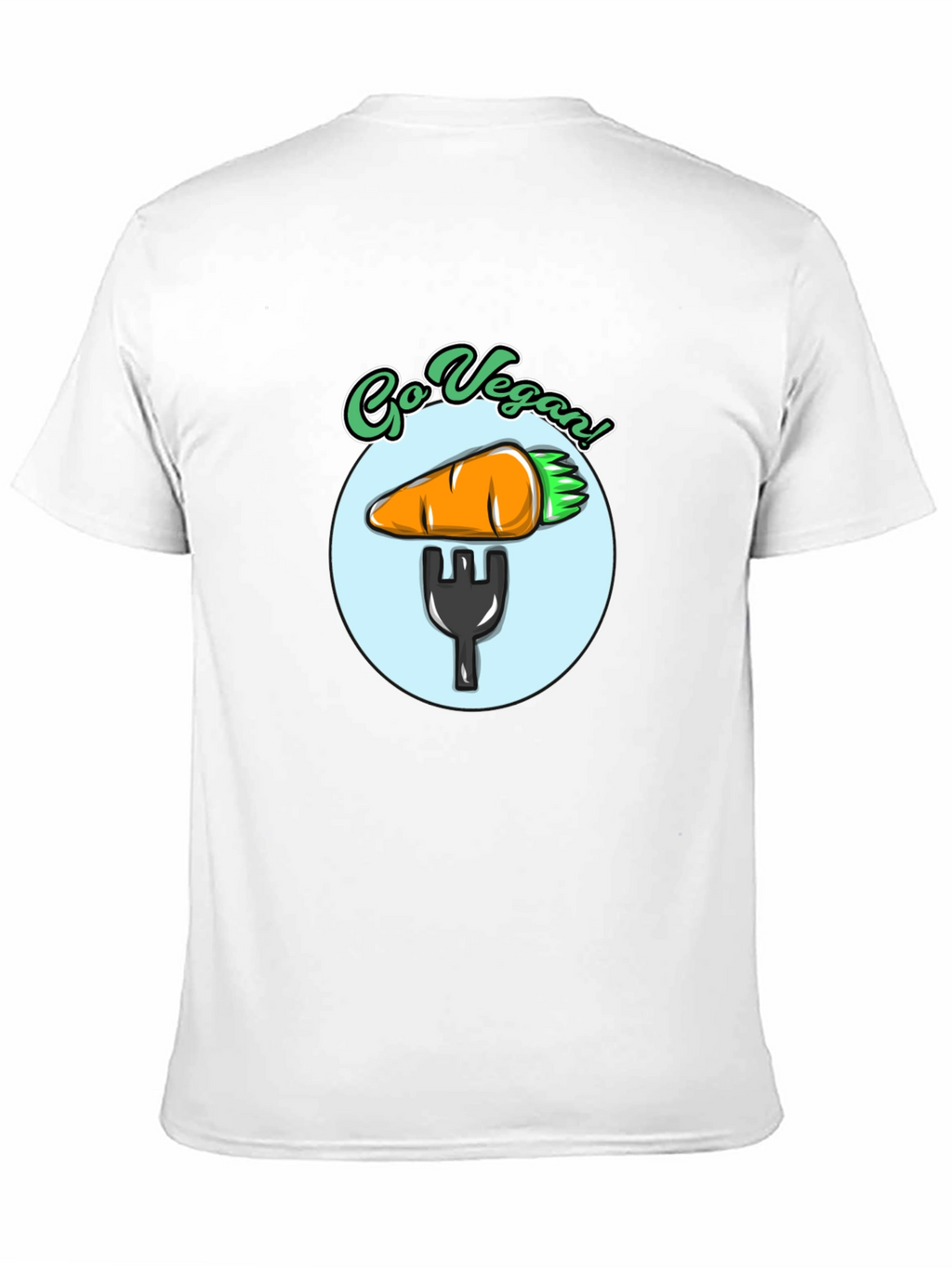 Go Vegan T-Shirt - Carrot Fork Graphic Tee