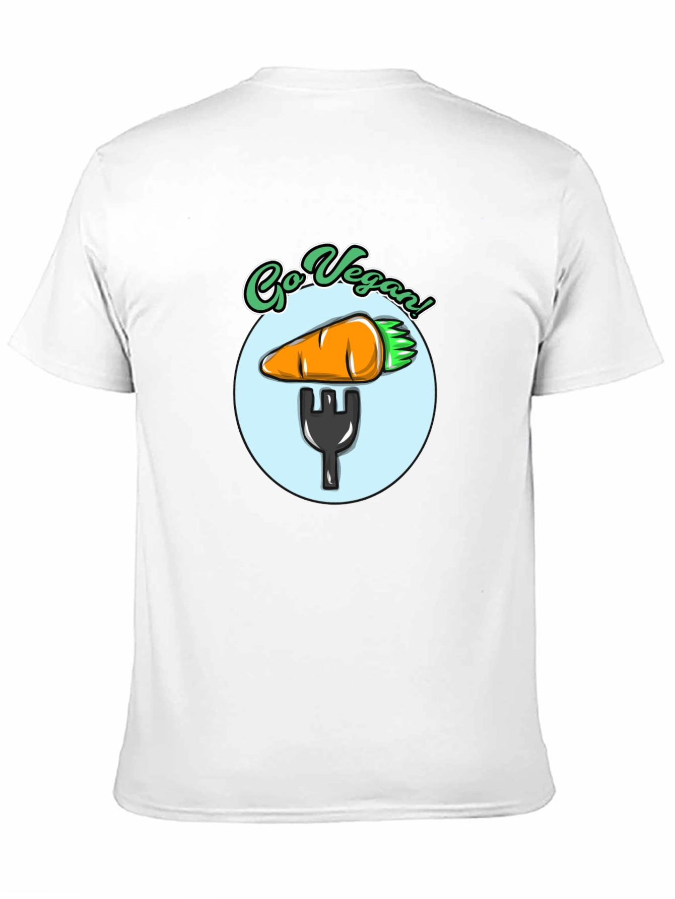 Go Vegan T-Shirt - Carrot Fork Graphic Tee