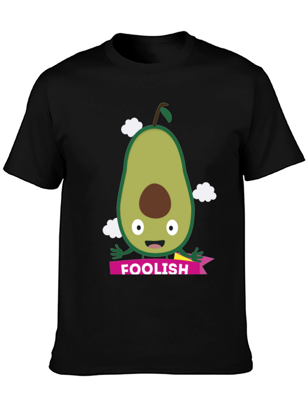 Foolish Avocado Graphic T-Shirt - Black