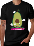 Foolish Avocado Graphic T-Shirt - Black