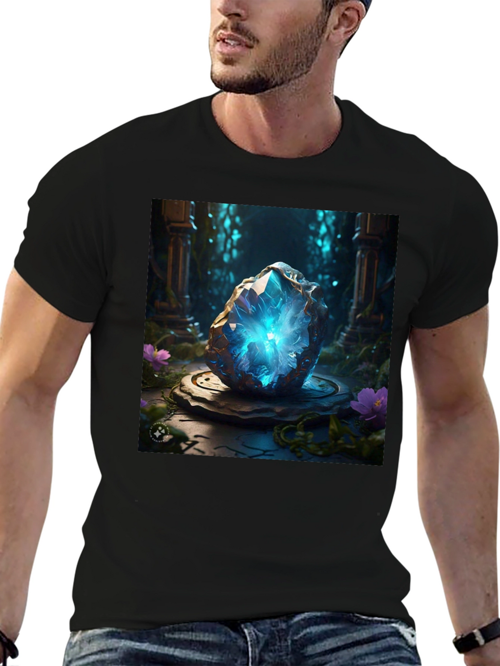 Mystic Crystal Black T-Shirt