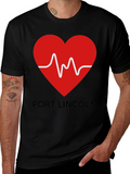 Port Lincoln Heartbeat T-Shirt - Black Tee