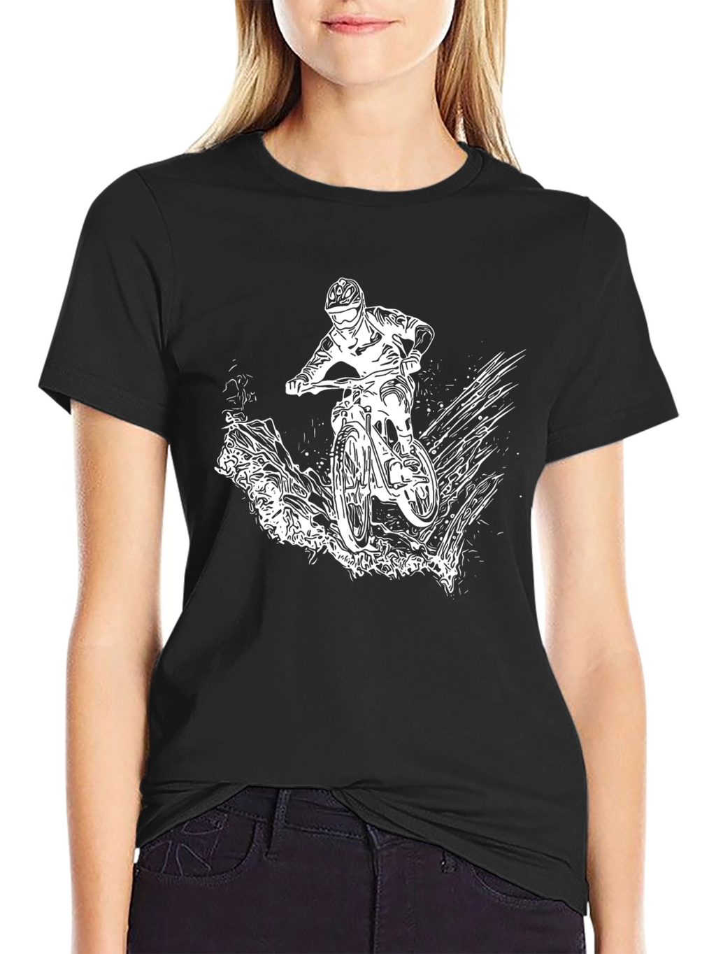 Mountain Bike Graphic Tee - Black
