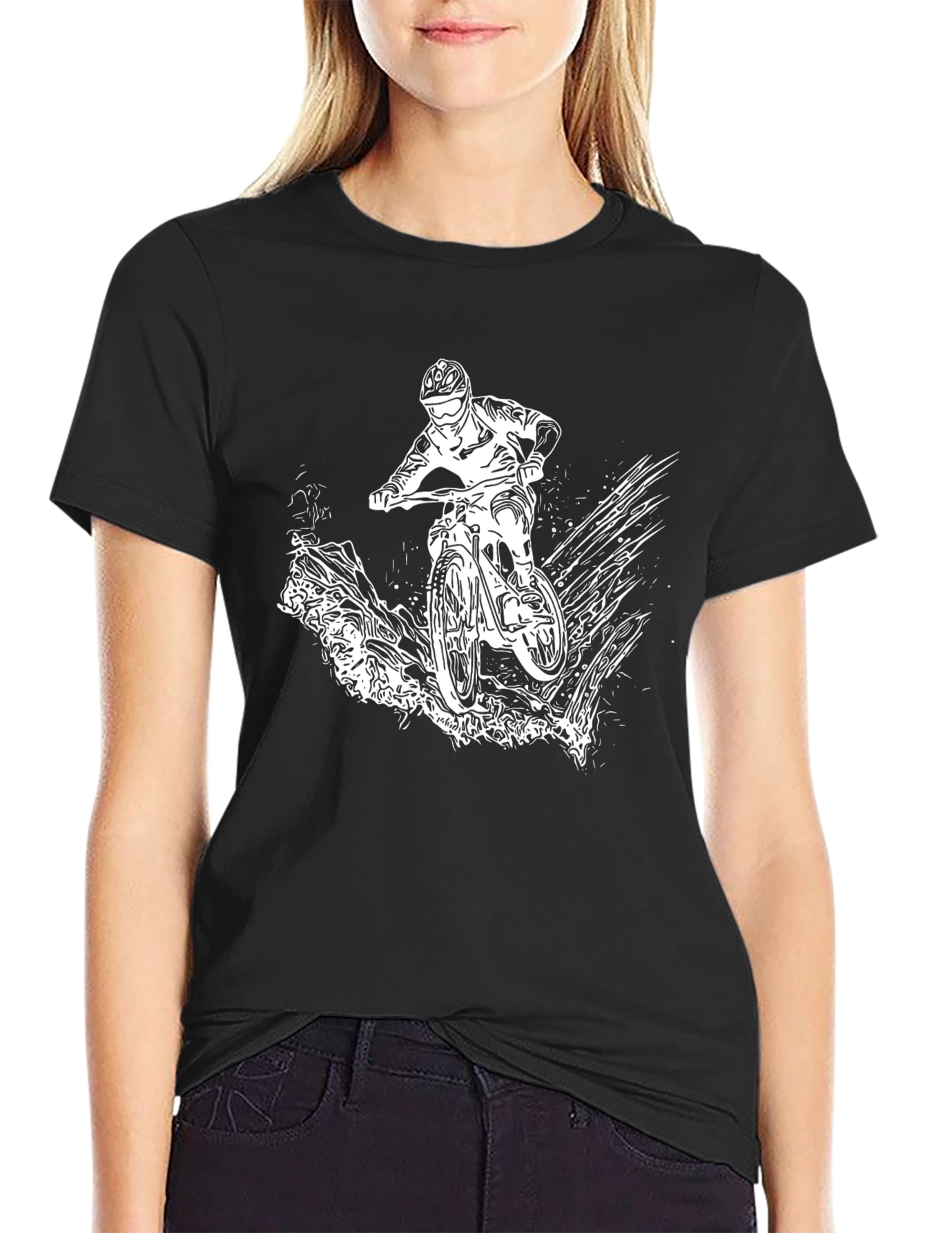 Mountain Bike Graphic Tee - Black