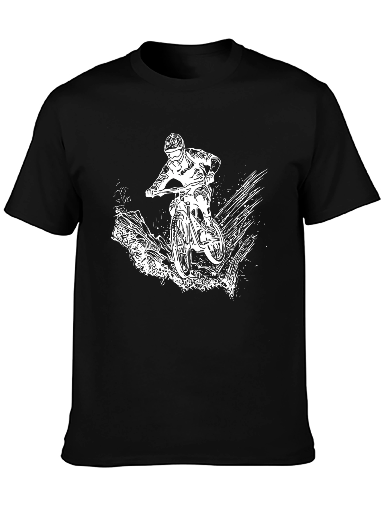 Mountain Bike Graphic Tee - Black