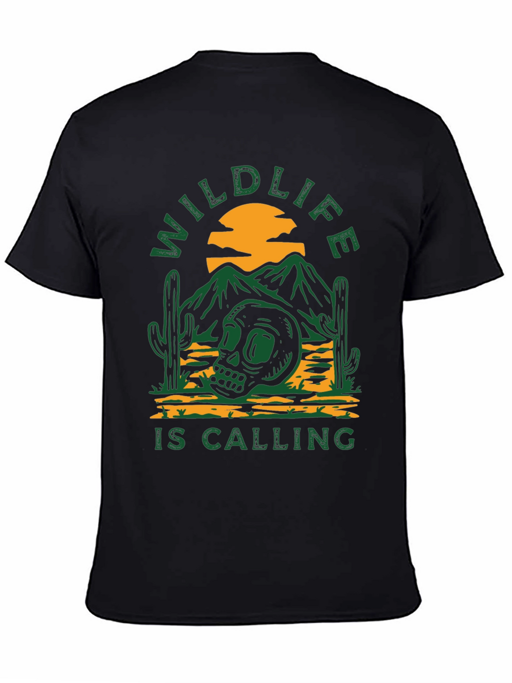 Wildlife Calling Black Graphic Tee