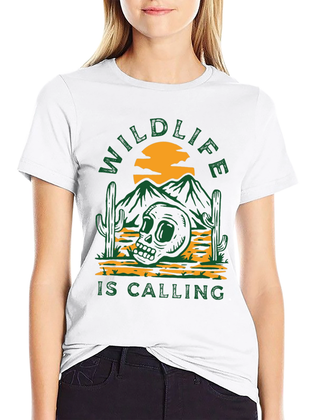 Wildlife Calling Black Graphic Tee