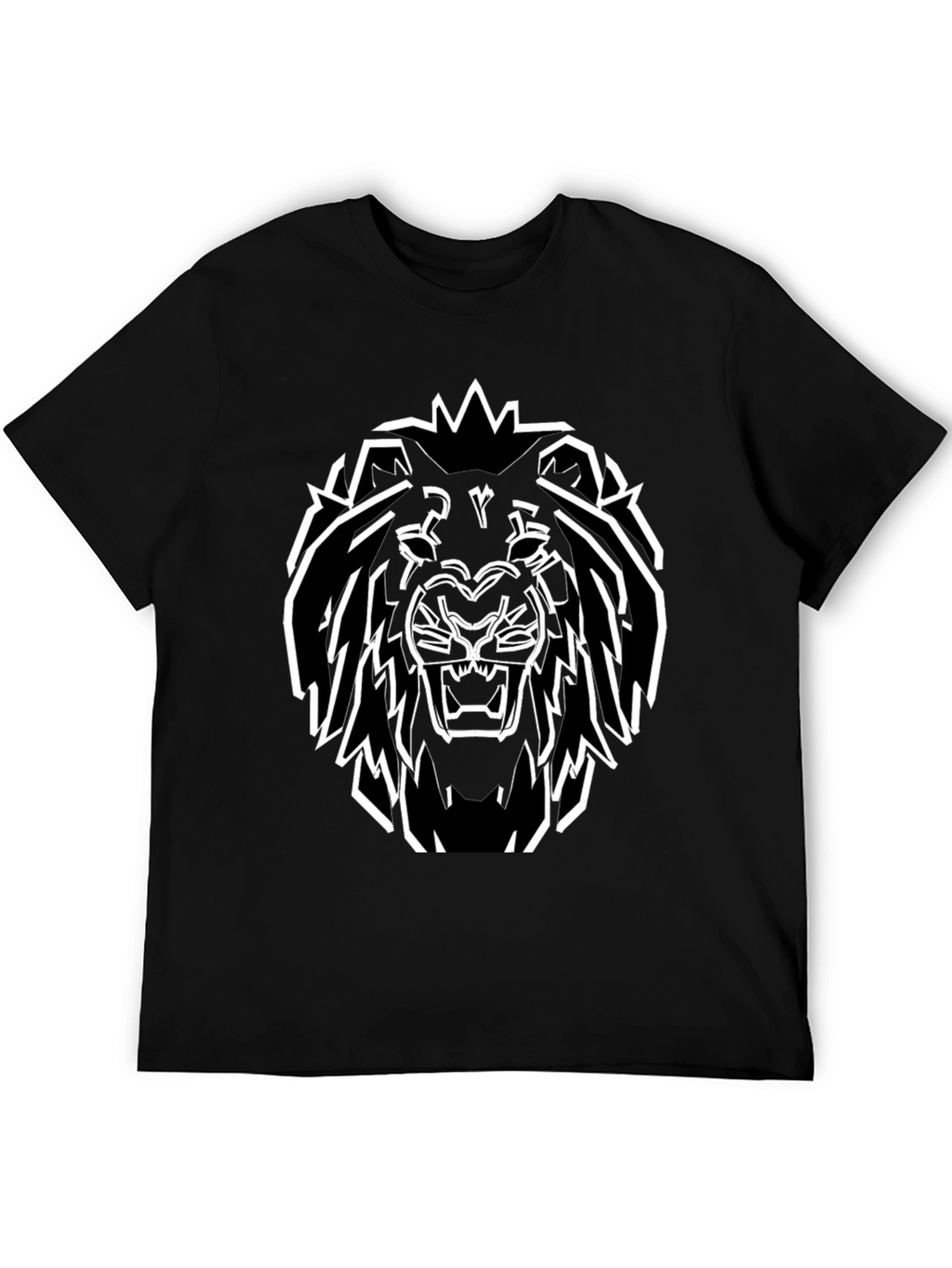 Bold Lion Graphic Tee - Black