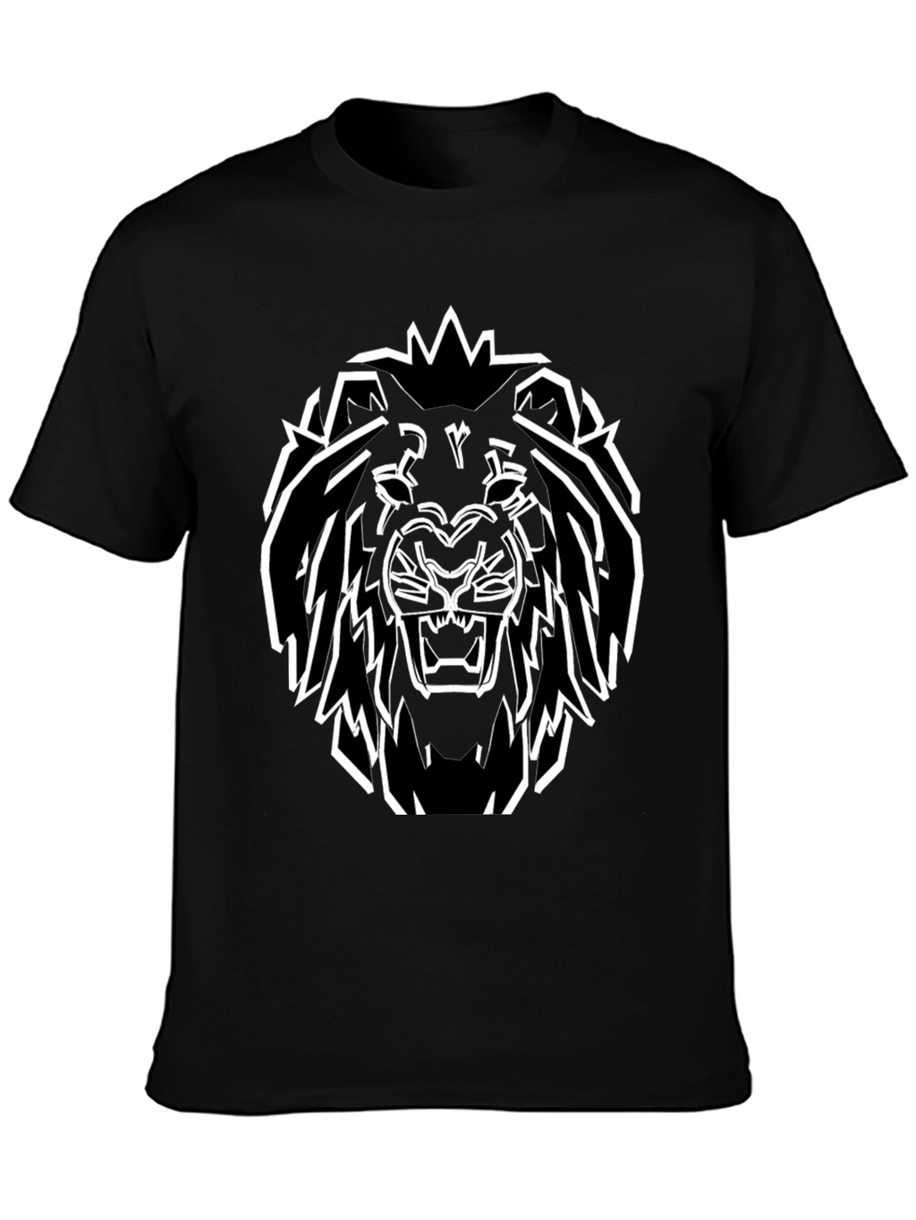 Bold Lion Graphic Tee - Black