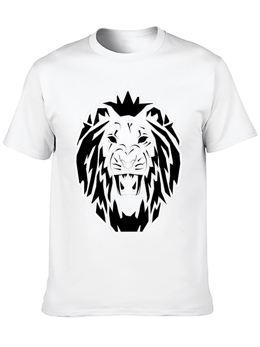 Bold Lion Graphic Tee - Black
