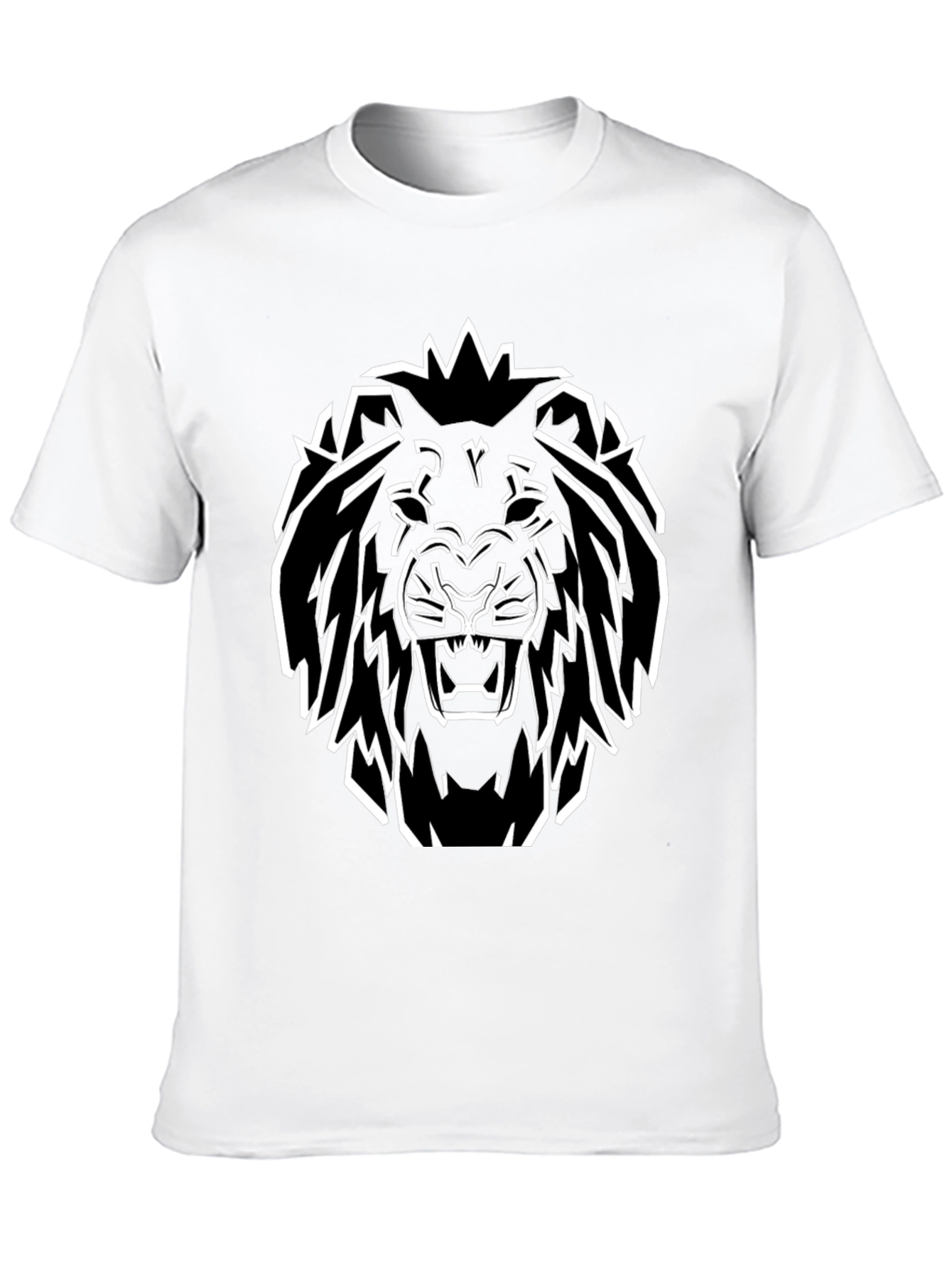 Bold Lion Graphic Tee - Black