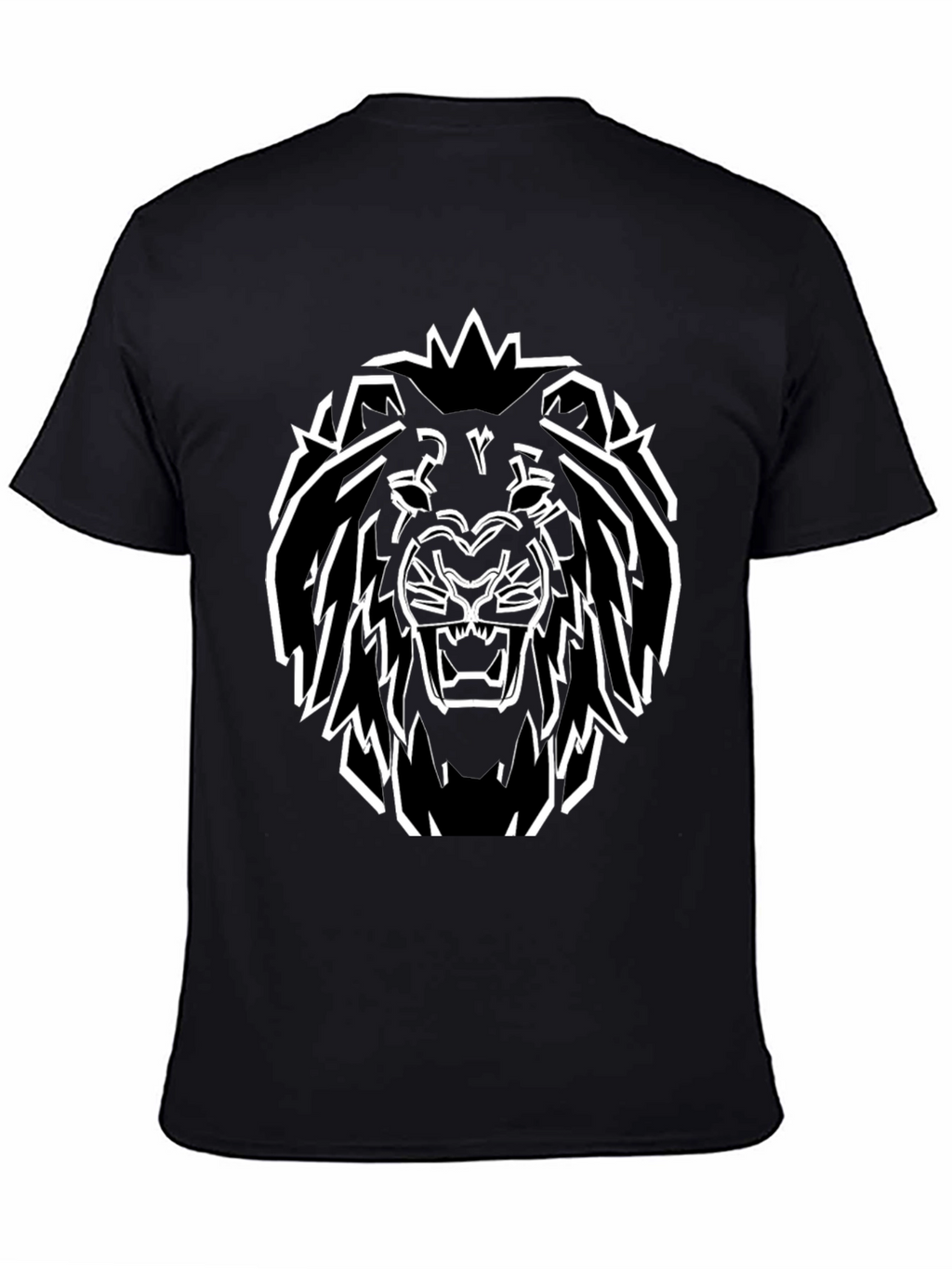 Bold Lion Graphic Tee - Black