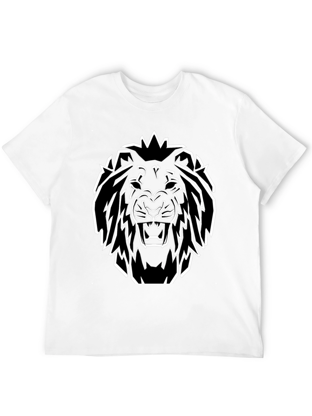 Bold Lion Graphic Tee - Black