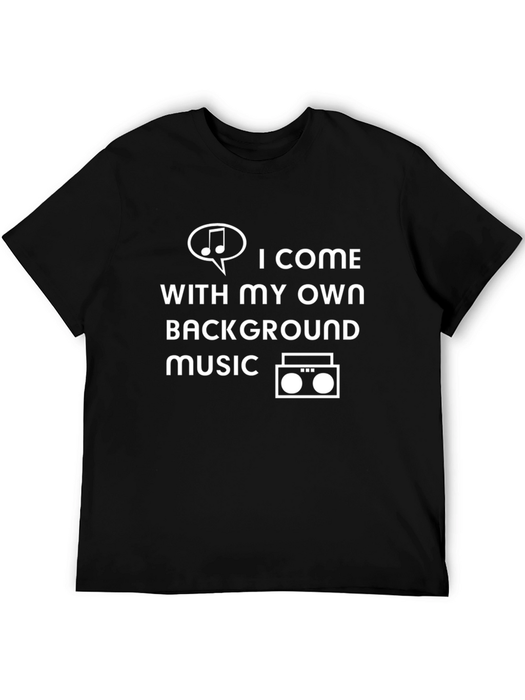 Own Background Music T-Shirt - Trendy Graphic Tee