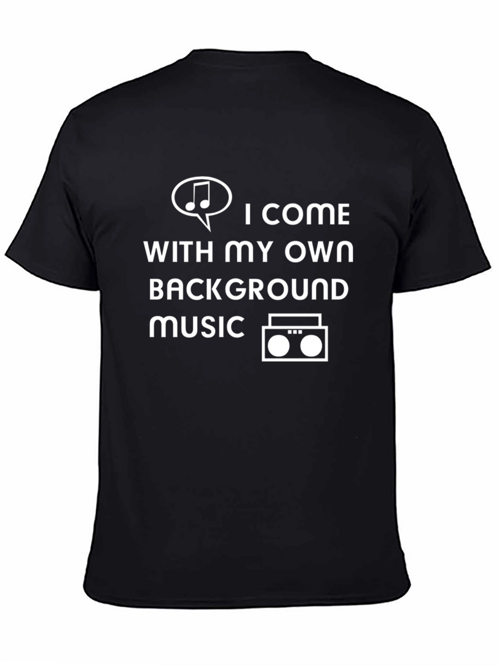 Own Background Music T-Shirt - Trendy Graphic Tee