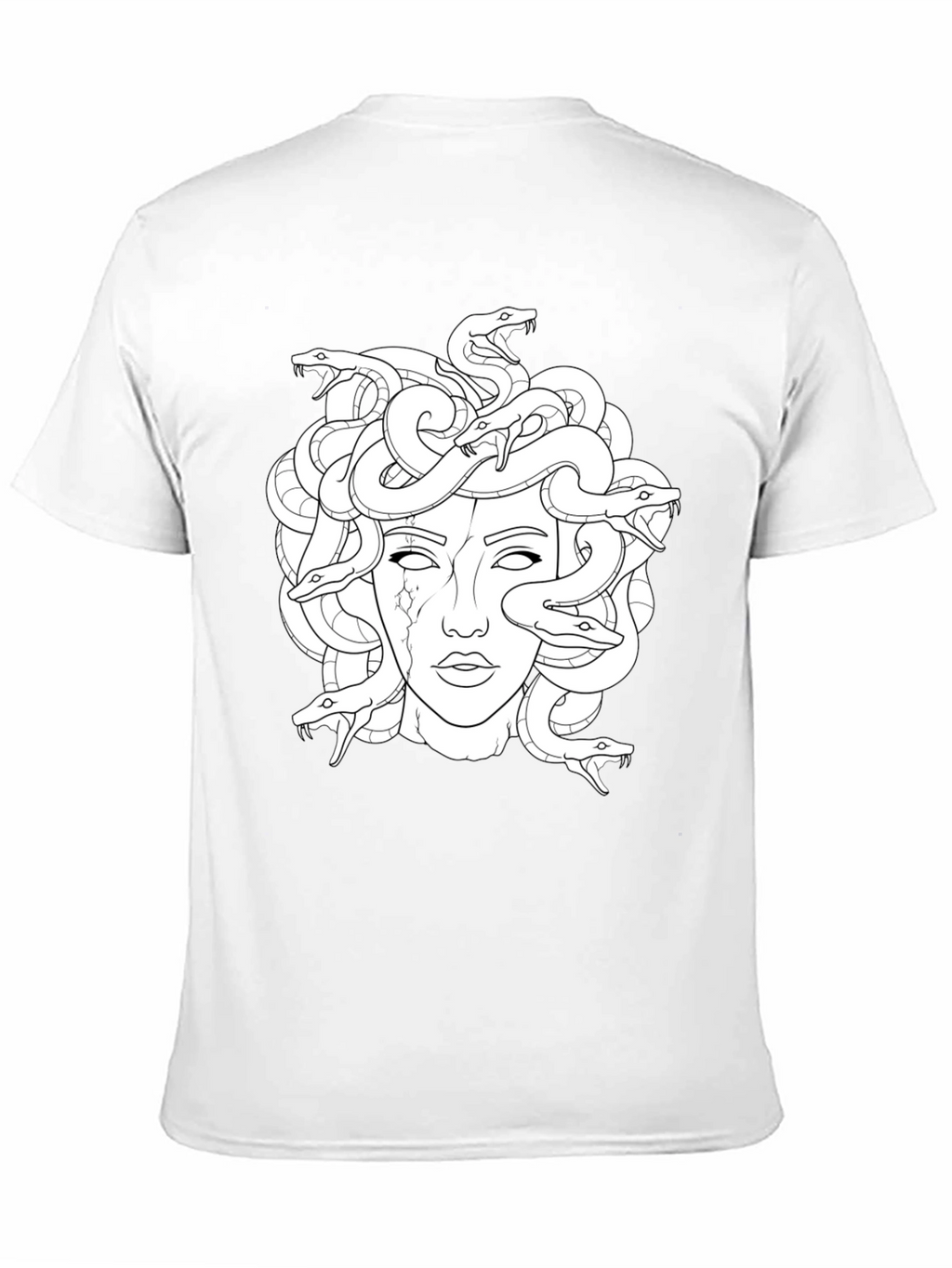 Medusa Graphic Print Black T-Shirt