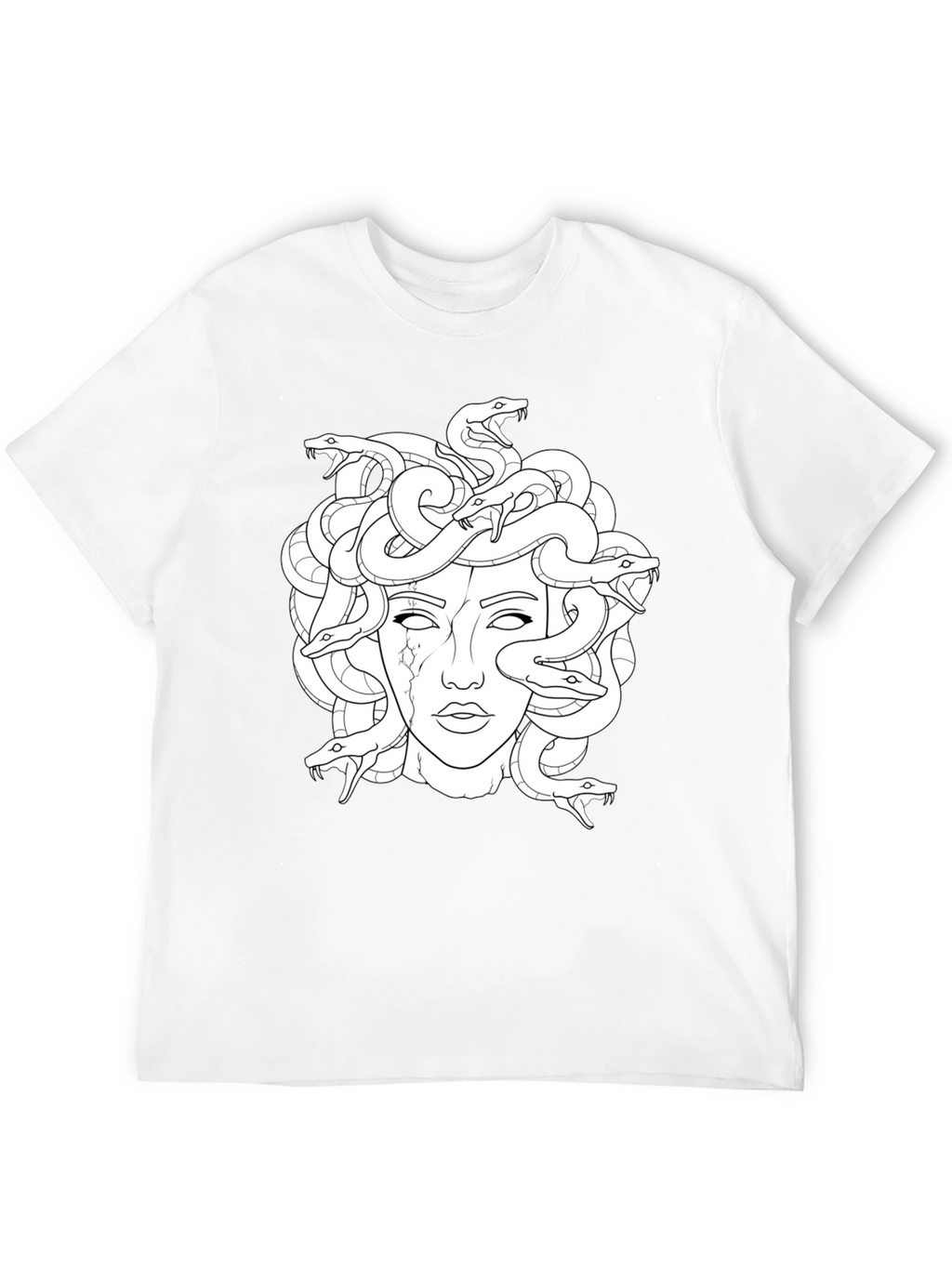 Medusa Graphic Print Black T-Shirt