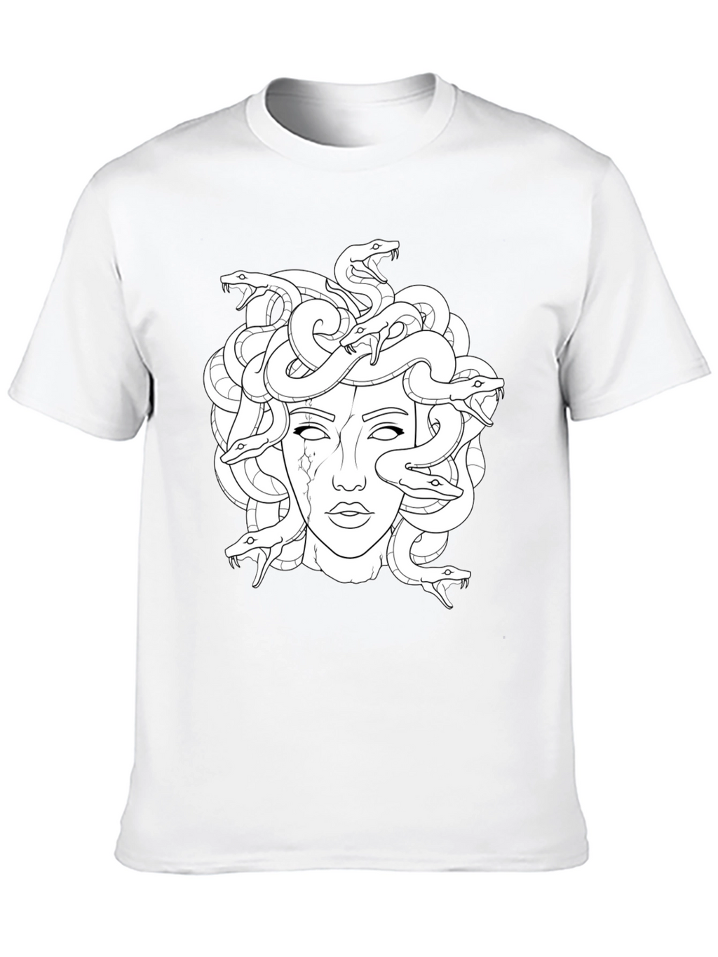 Medusa Graphic Print Black T-Shirt