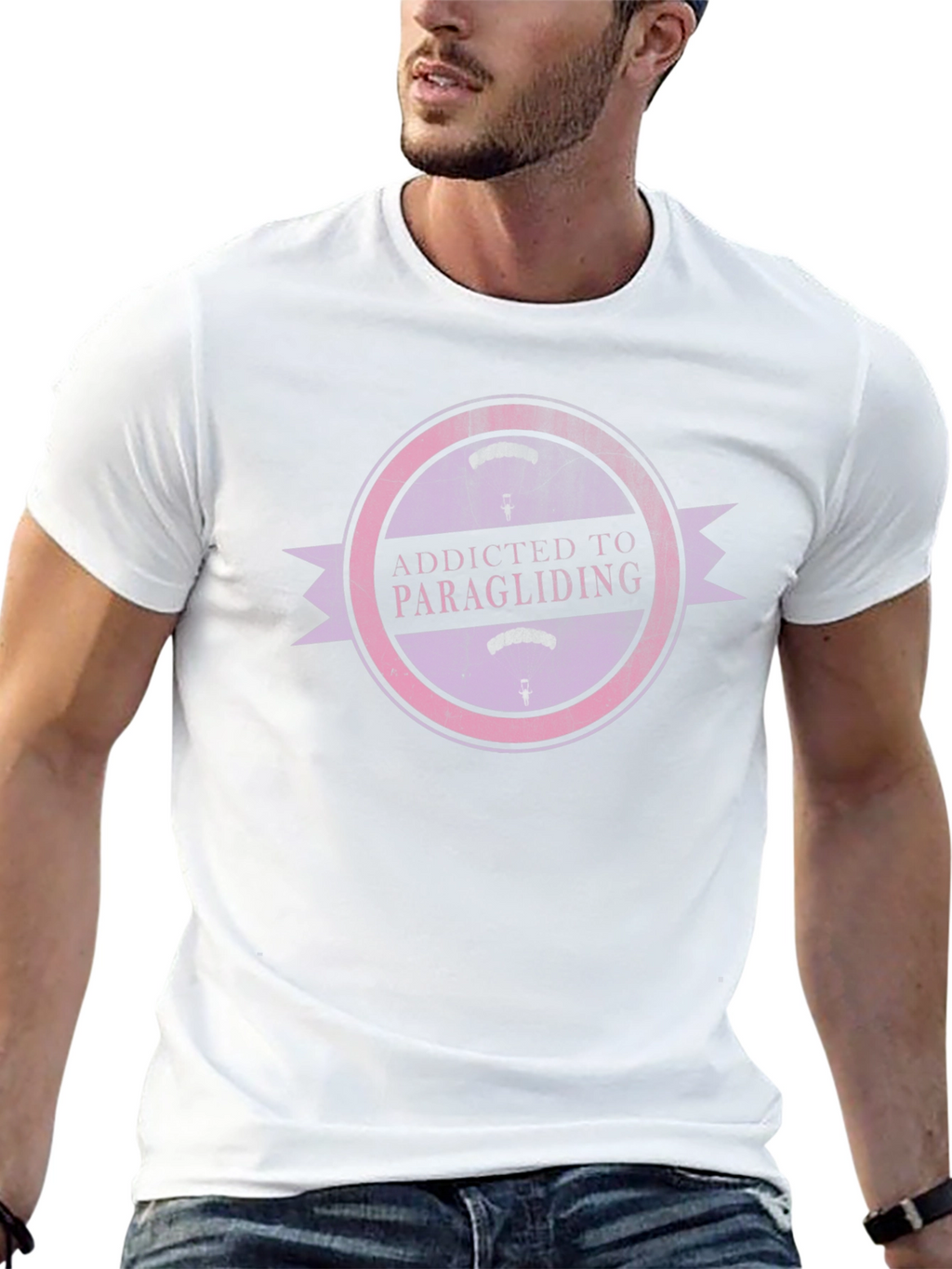 Addicted to Paragliding Graphic T-Shirt