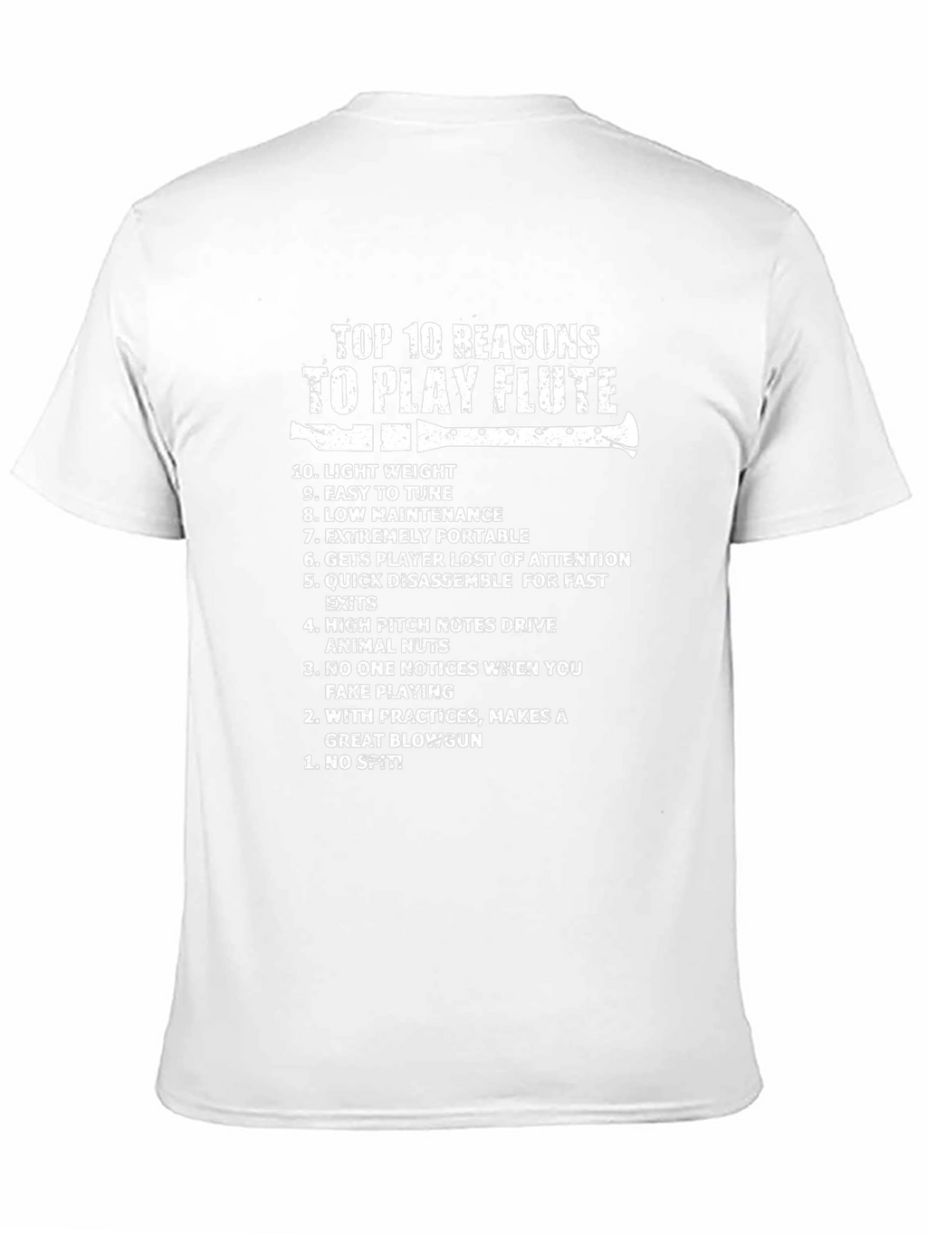 Top 10 Reasons To Play Flute Black T-Shirt
