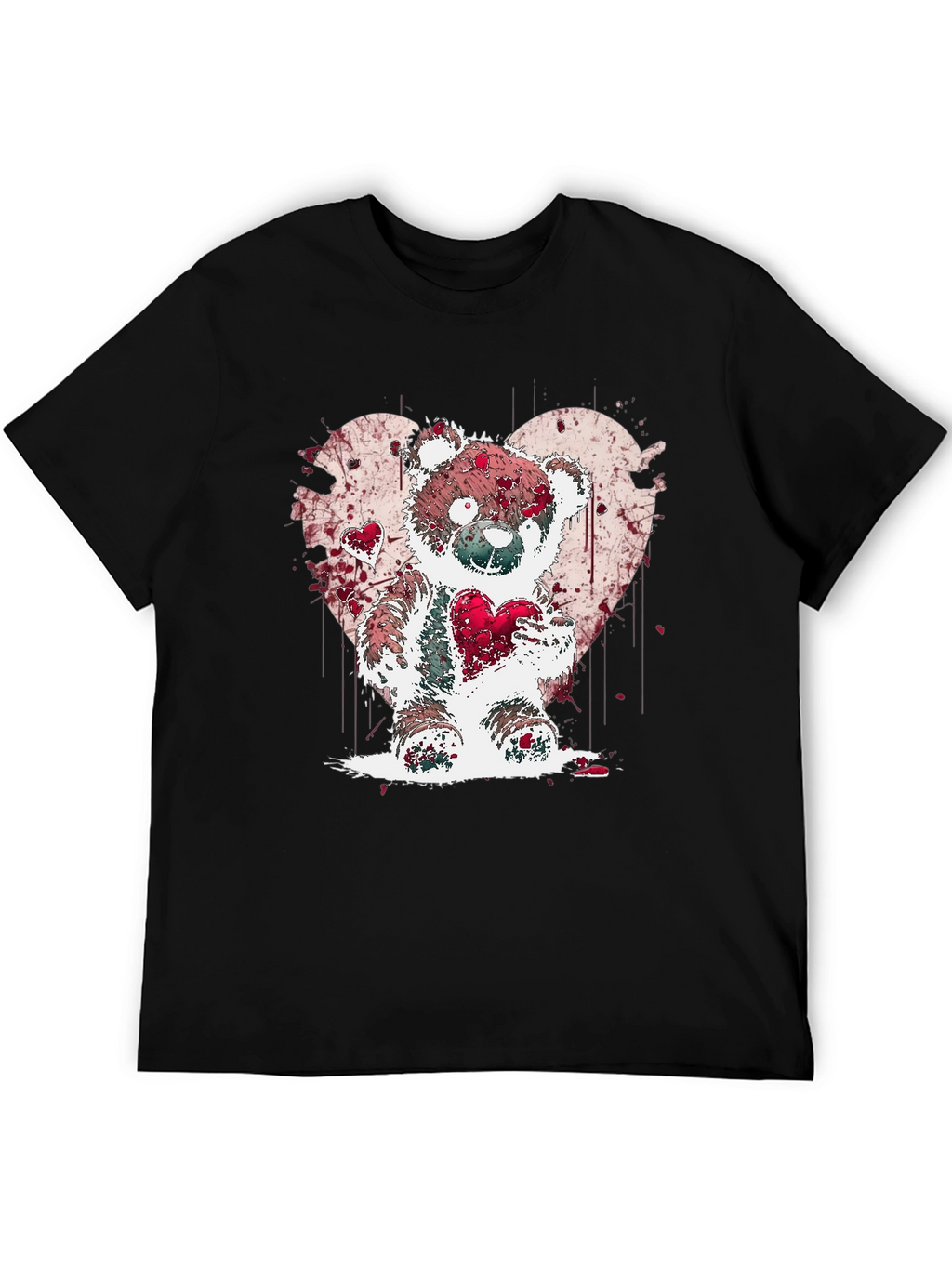 Heart Bear Graphic Tee - Valentines Day